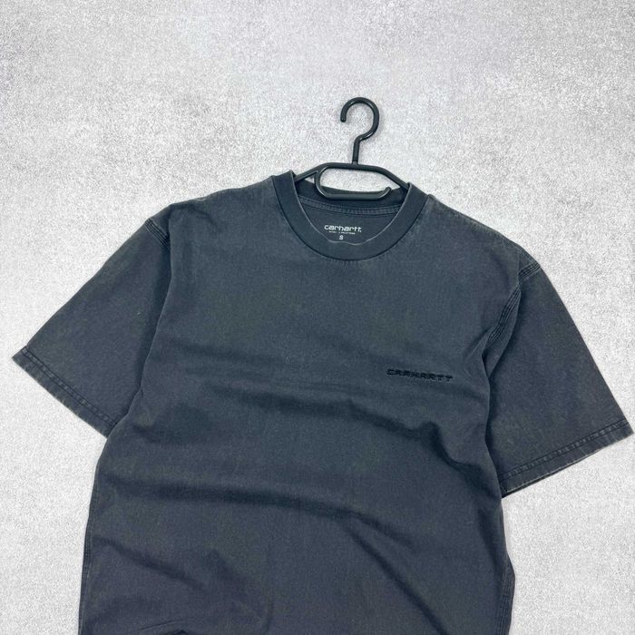 Стильна чоловіча графітова футболка carhartt s/s ashland script t-shir