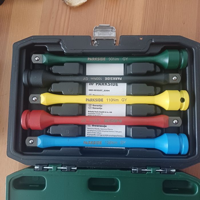 Przedłużki udarowe Parkside - nieużywane