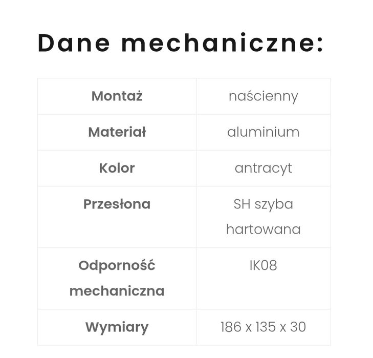 Naświetlacz LED Sevilla 20W nowa lampa halogen