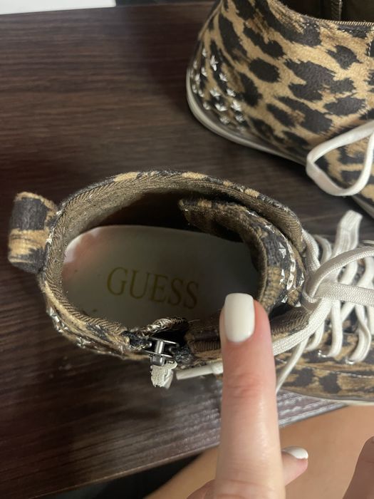 Кеди GUESS, леопардові кеди. Оригінал. 24см Взуття весна-осінь.