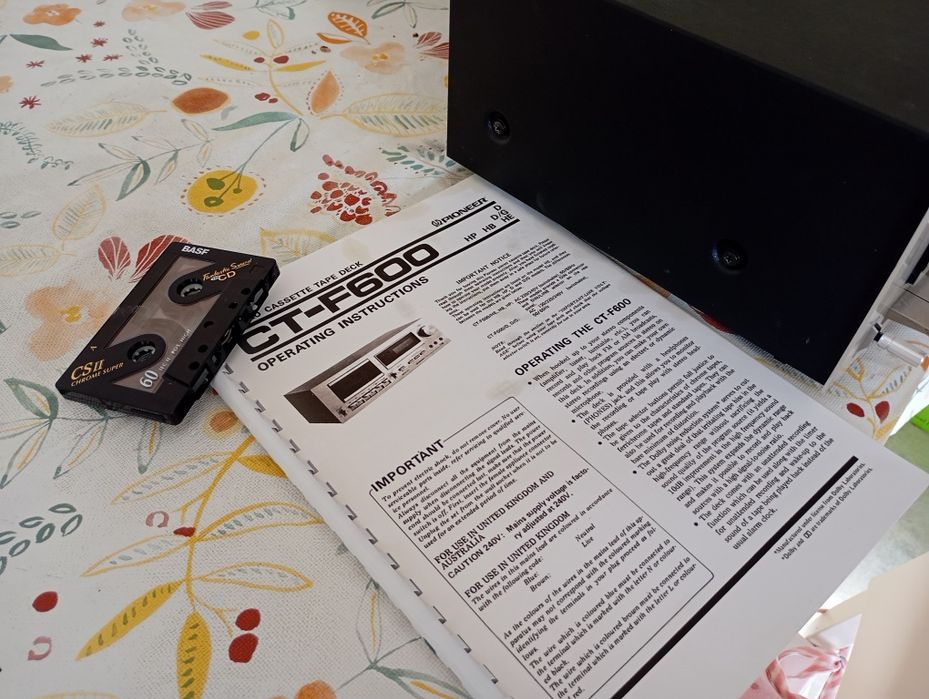 PIONEER CT-F 600 Cassete Deck