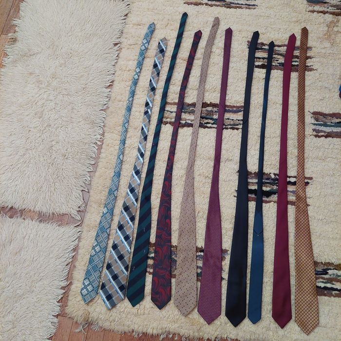 Zestaw 10 krawatów męskich – klasyczne
