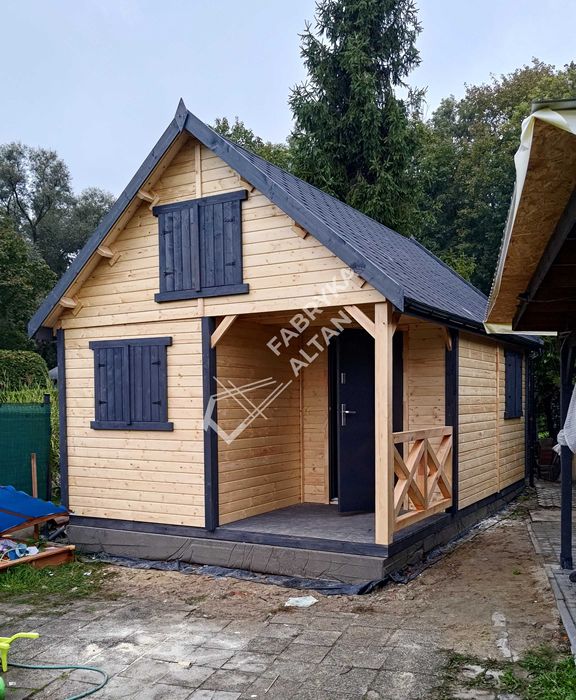 Domek letniskowy, drewniany, ogrodowy, domki, 4x6, FOX II