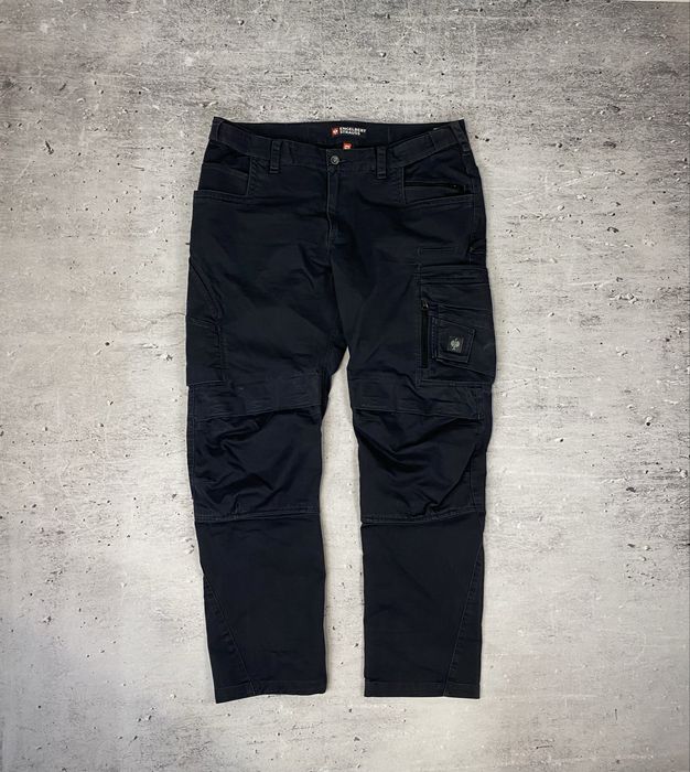 Engelbert Strauss męskie spodnie cargo bojówki rozmiar 60/XXL stan 8.5/10 sprany kolor