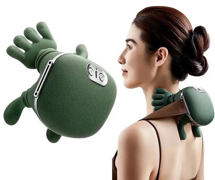 Аккумуляторний масажер для шиї та плечей біонічний з імітацією рук, ін
