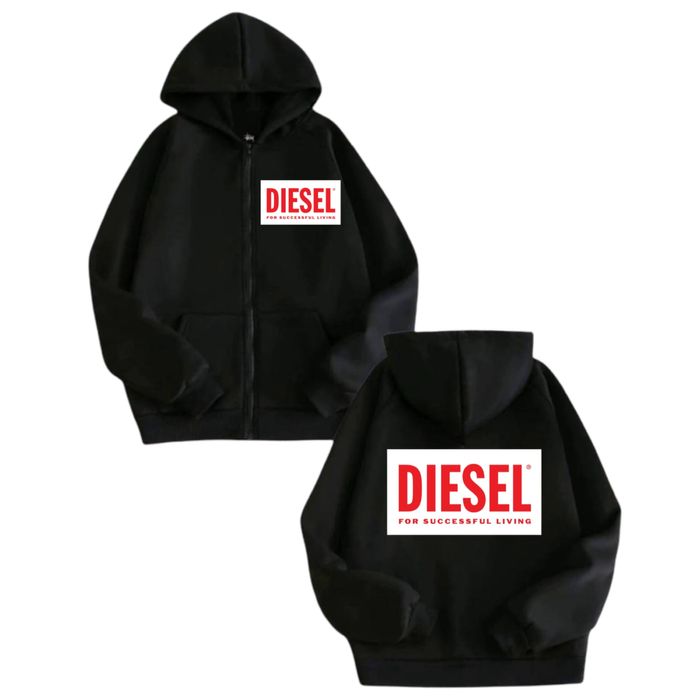Зип-Худи Diesel Logo унисекс дизель кофта толстовка с капюшоном New