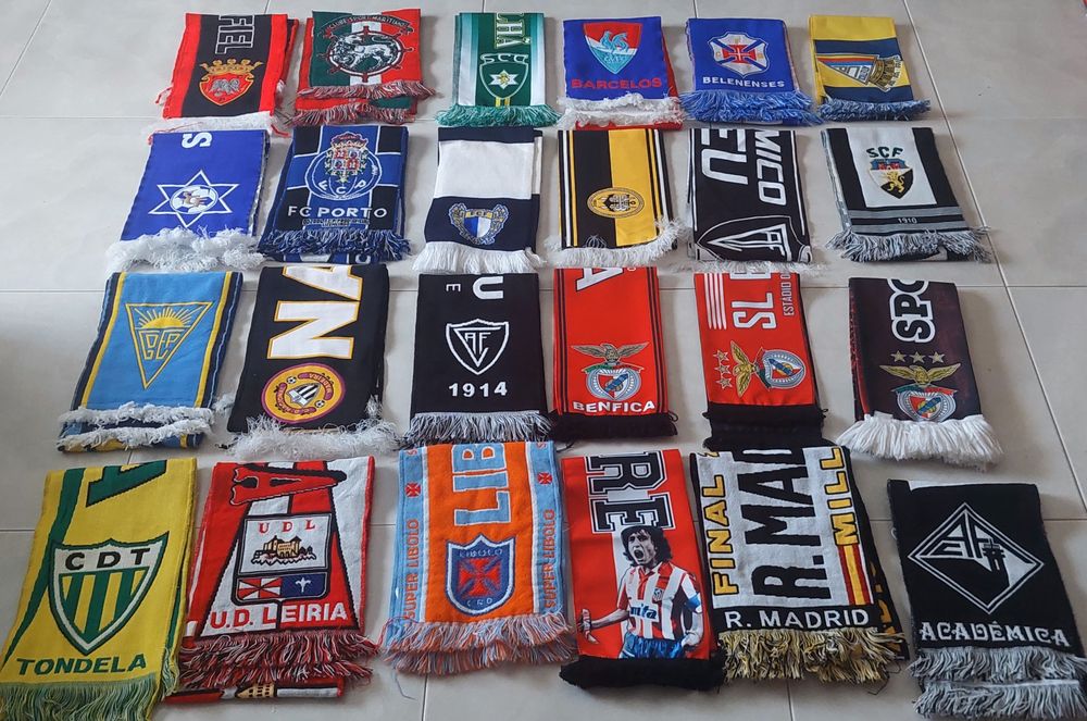 Lote 24 Bufandas,echarpes,scarf de futebol