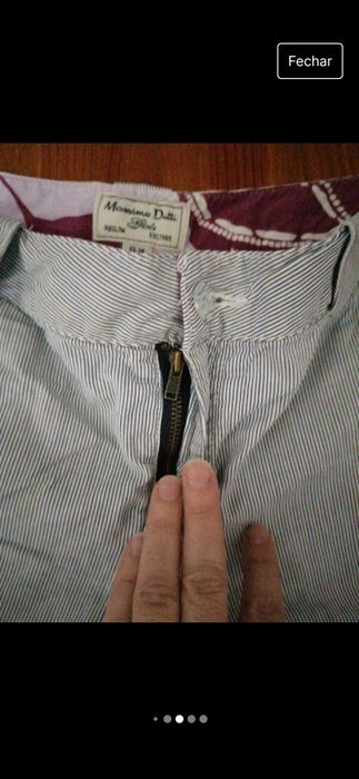 Calções riscas Massimo Dutti 13 /14 anos