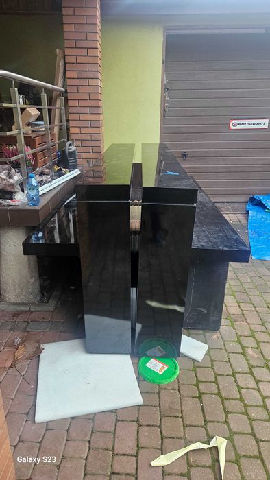 Bar czarny 2.5m 2szt