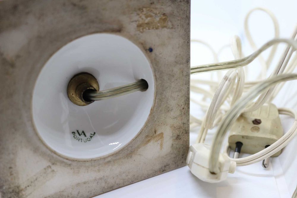 Candeeiro Rosa Reserva Floral Vista Alegre 1947