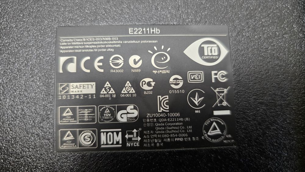 Монітор DELL E2211Hb FULLHD  без ніжки