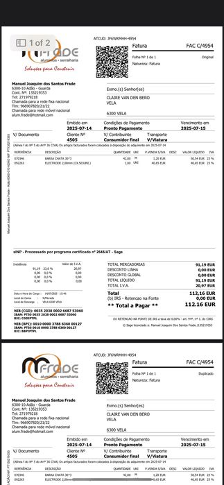 metal/aço para venda