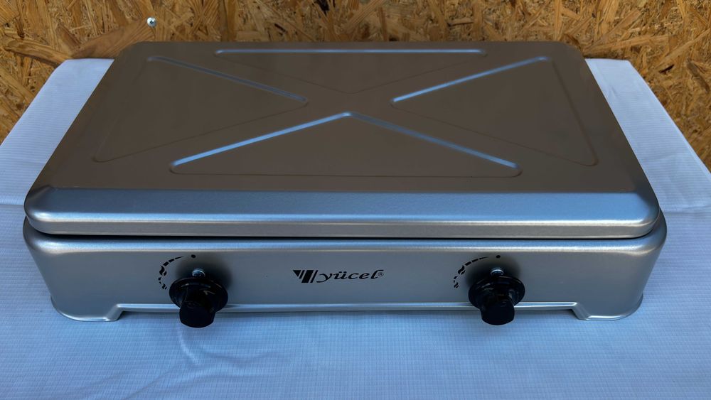 Газовая плита Yucel O-200 2 конфорки Турция Серый