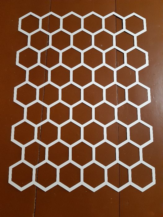 Трафарет для стен из пластика шестигранник трафарет многоразовый сота