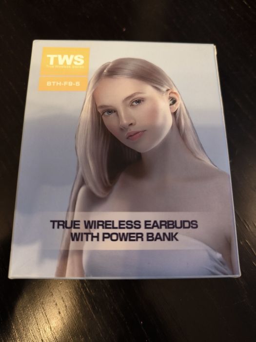 Auriculares TWS com powerbank