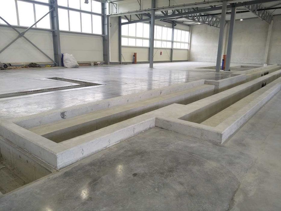Fundamenty technologiczne, płyty, stopy, kanały