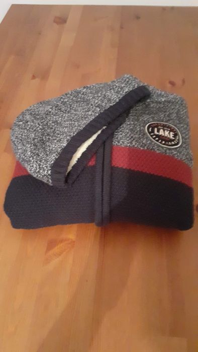 Casaco de malha Azul e Cinza ( Menino ) Idade 11 Anos  ( TIFFOSI )