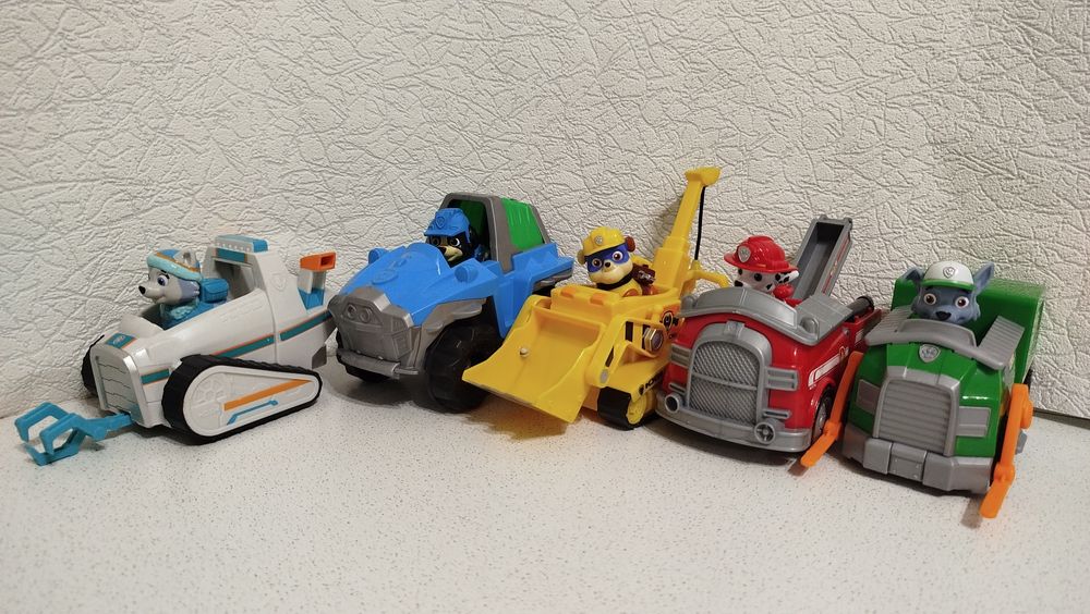 Рэкс,Крепыш,Рокки,Маршал,Эверест на машинах Щенячий патруль Оригинал