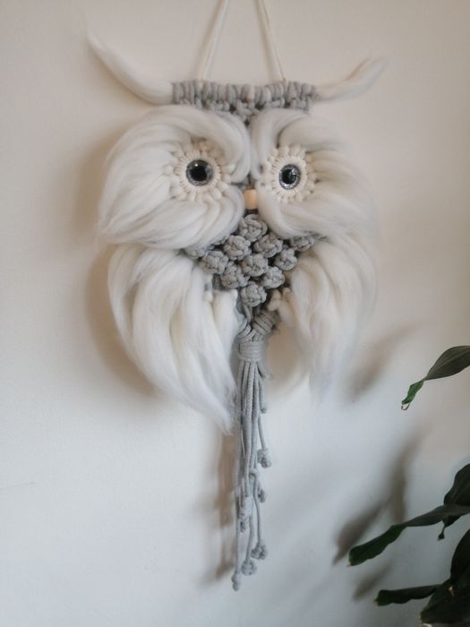 Sowa makrama dostępna od ręki