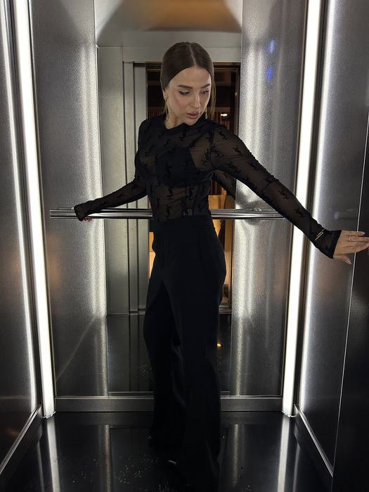 Стильне напівпрозоре Боді s YSL