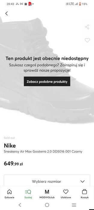 Buty Męskie Sportowe zimowe Nike Air Max Goaterra 2.0