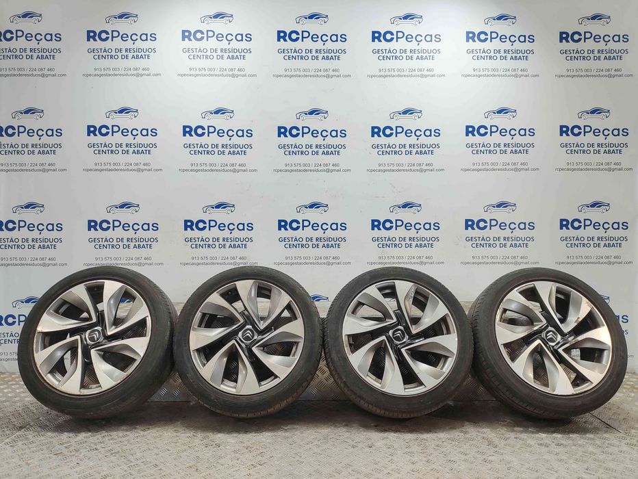 Conjunto de jantes 18 originais Citroen DS5 de 2011 a 2019 8J ET27 4x108