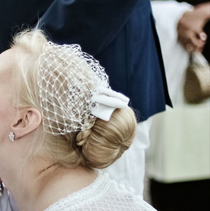 Woalka welon fascynator slubny