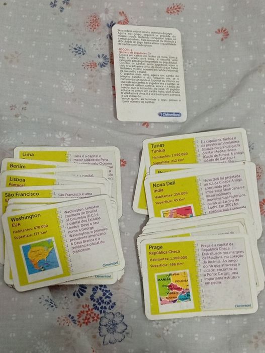 Cartões Completos da Cidades da Clementoni