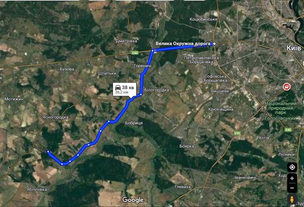 Земельна ділянка під забудову с. Осиково, Київська область. Land Sale