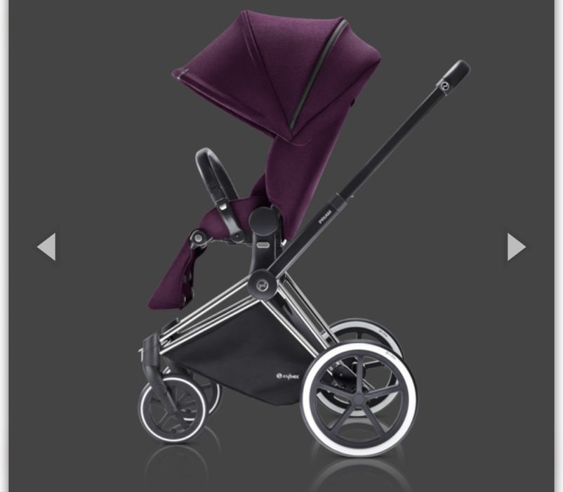 priam carry cot cybex manhattan grey сайбекс приам коляска люлька 2в1