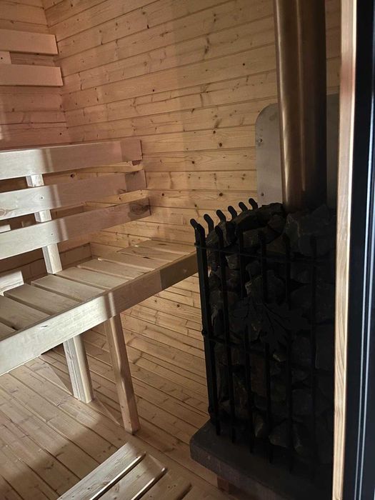 Sauna ogrodowa opalana drewnem