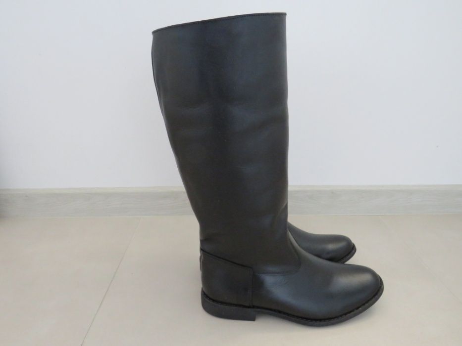 Oficerki skórzane nieusztywniana kostka/z usztywnieniem