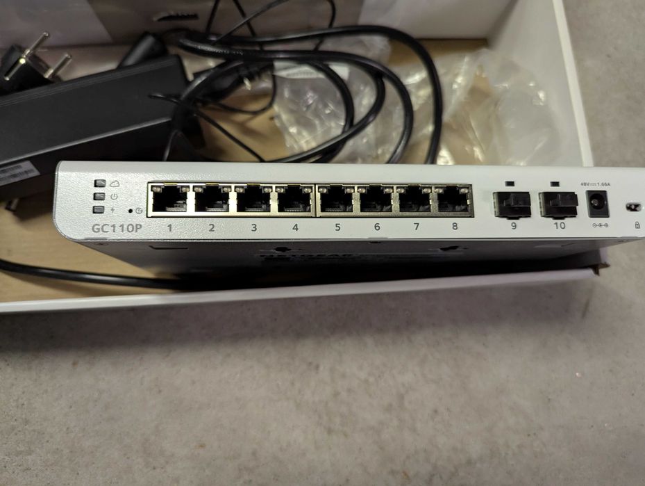 Netgear GC110P zarządzalny switch, 8 portów, PoE