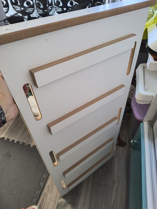 Bujak 3w1 Tupti Wood,zjeżdżalnia,blat,,Bujak+pufa