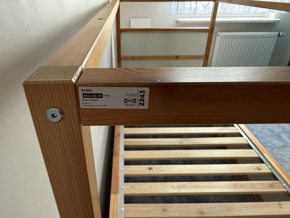 Łóżko dziecięce Kura Ikea 200x90