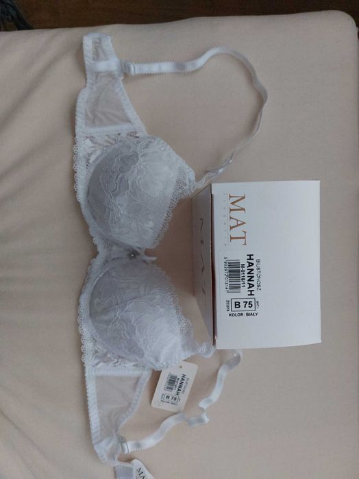 Biustonosz push up biały Mat Lingerie 75 B