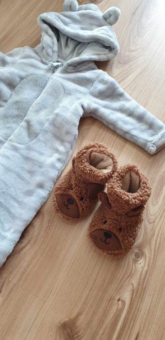 Kombinezon ocieplany roz.62 chłopiec Cool Club smyk + buciki papcie