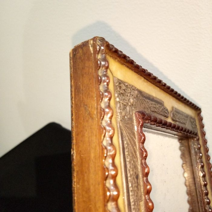 Espelho de toucador /Prata /Pau Santo