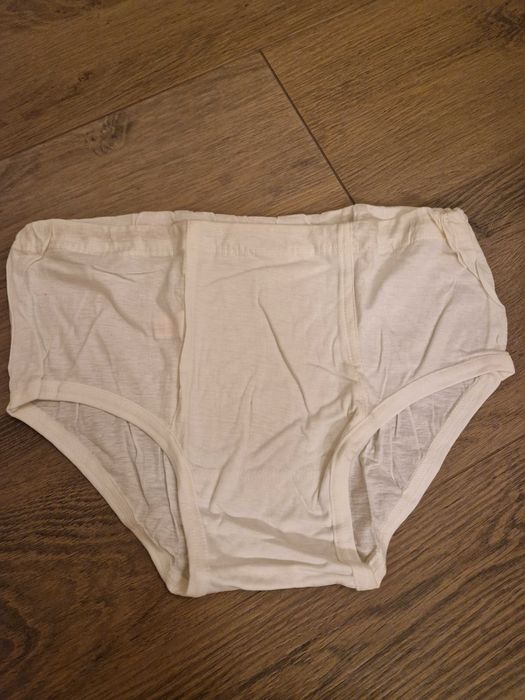 Białe majtki męskie slipy bawełna nowe PRL