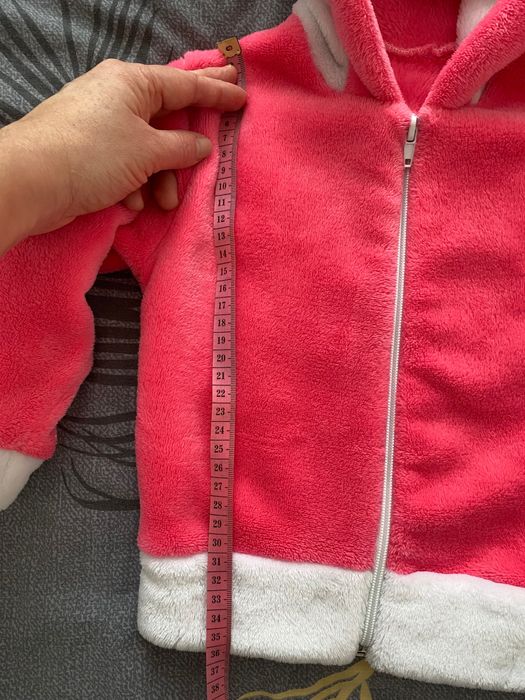 Kostium króliczka różowy dziecięcy ciepły r 92