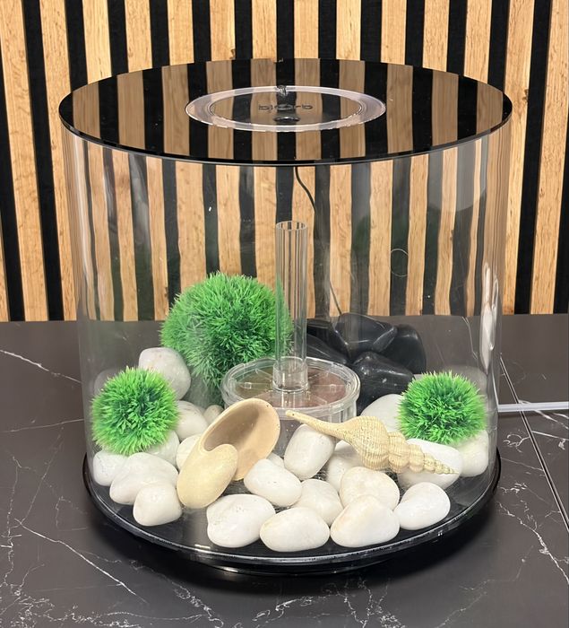 Akwarium Biorb Tube 15L LED czarne | zestaw + oryginalne dodatki Oase