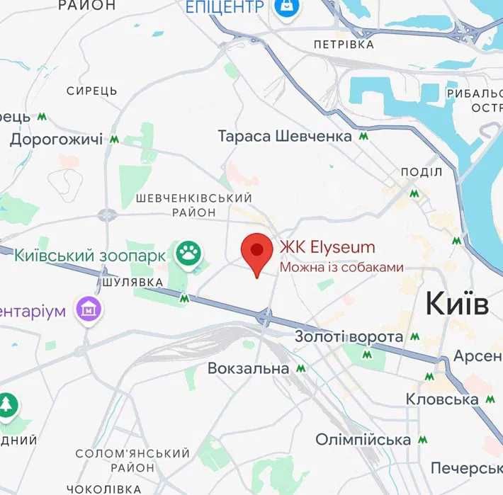 Квартира в Центрі 2 Кімнатна 73 м2 ЖК бізнес класу Елізіум Шевченківський - Вид 4