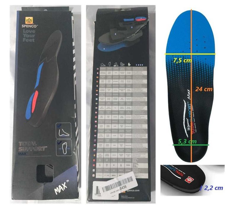 Palmilhas Spenco Total Suporte Máximo (193)