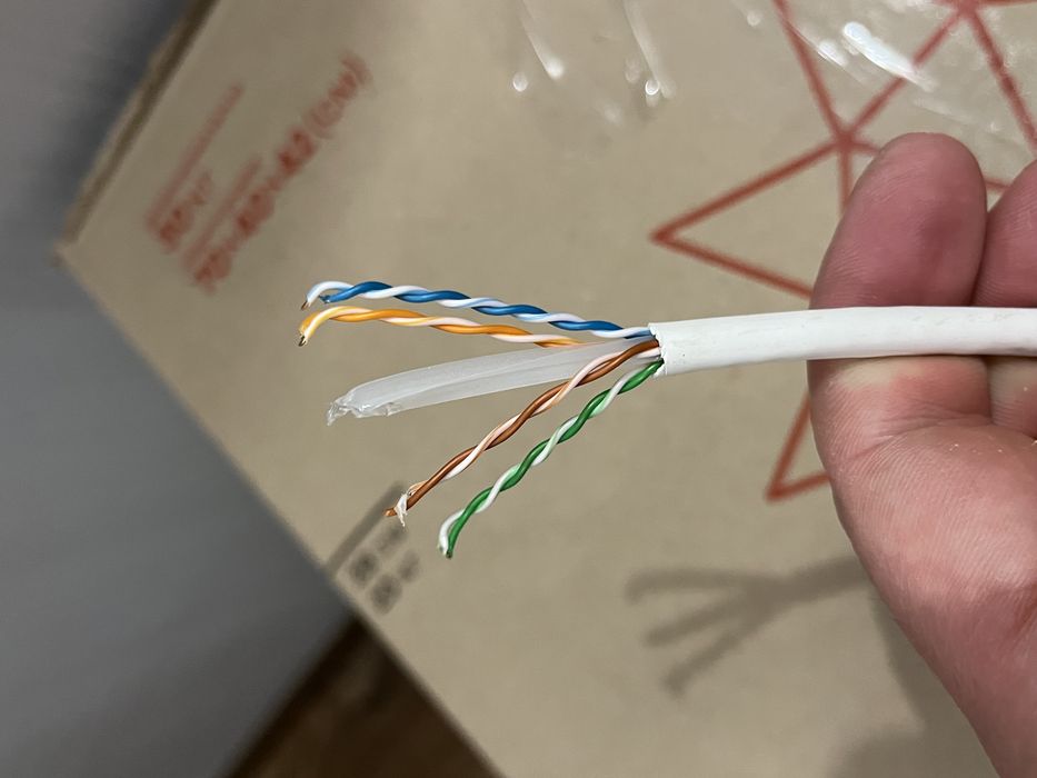 Кабель UTP 8 жил, витая пара категория 5e/6.cat 5e/6.