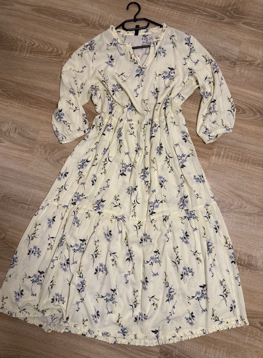 Sukienka długa boho XL wiskoza