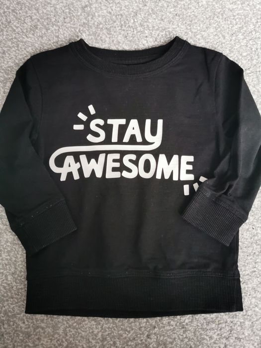 Czarna bluza chłopięca Next 86cm