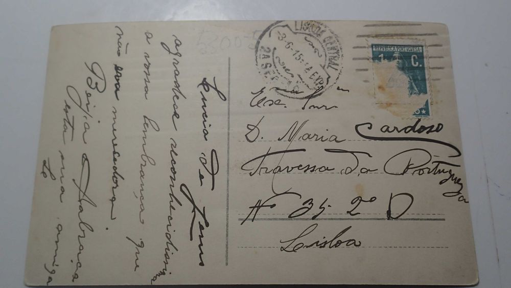 Lote de 4 postais antigos militares