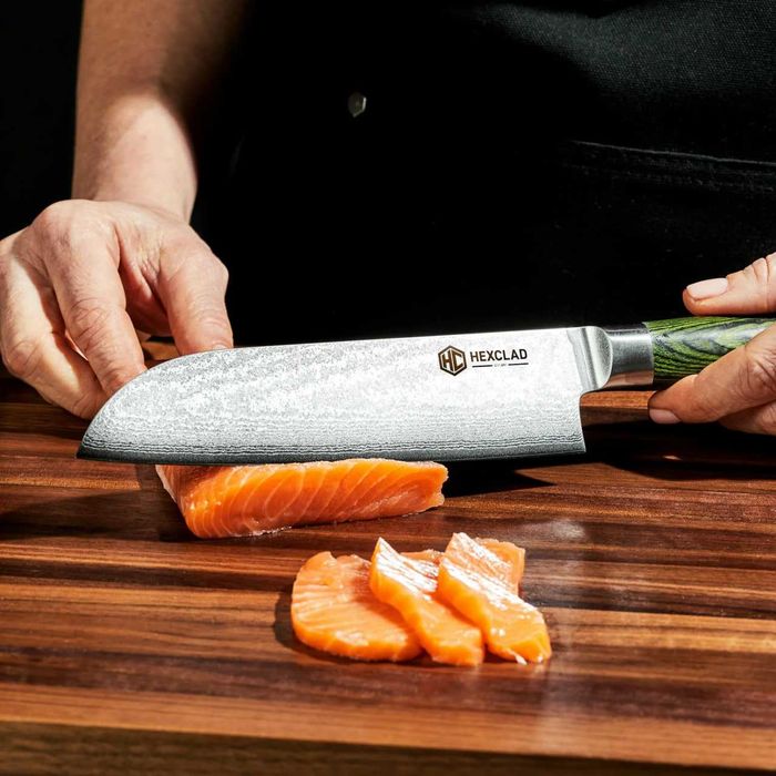 Преміум набір кухонних ножів  Hexclad Damascus Steel Knife Set, 7-pc