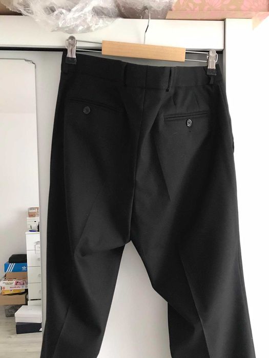 Czarny garnitur ślubny żakardowy glamour Bonus MG M