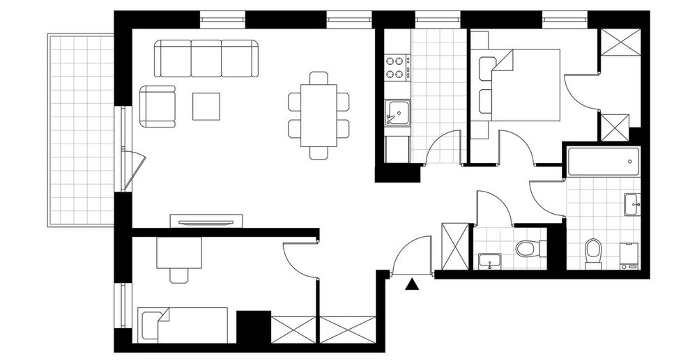 3-pokojowe mieszkanie 66m2 + balkon
